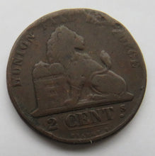 Load image into Gallery viewer, 1863 Belgium 2  Centimes Coin
