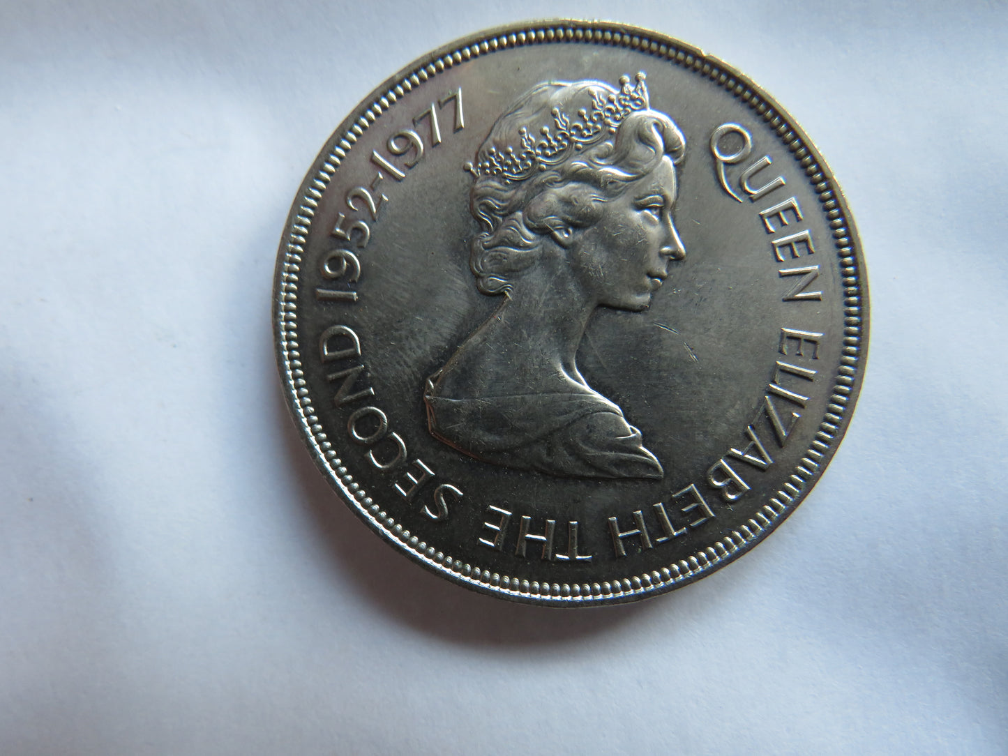 1977 Bailiwick Of Jersey 25 Pence / Crown Coin