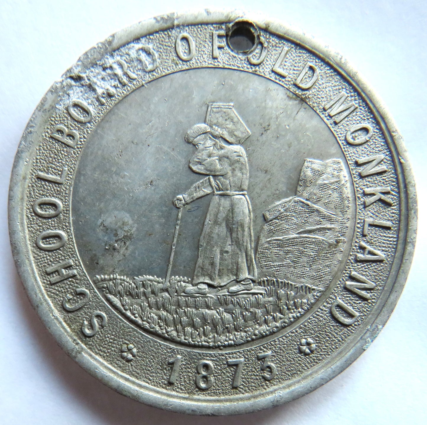 1873 School Board of Old Monkland Medal Queen Victoria Diamond Jubilee