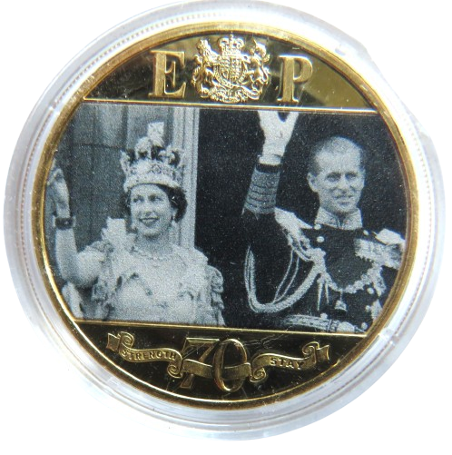 2021 Gibraltar Half-Crown Coin Elizabeth & Philip