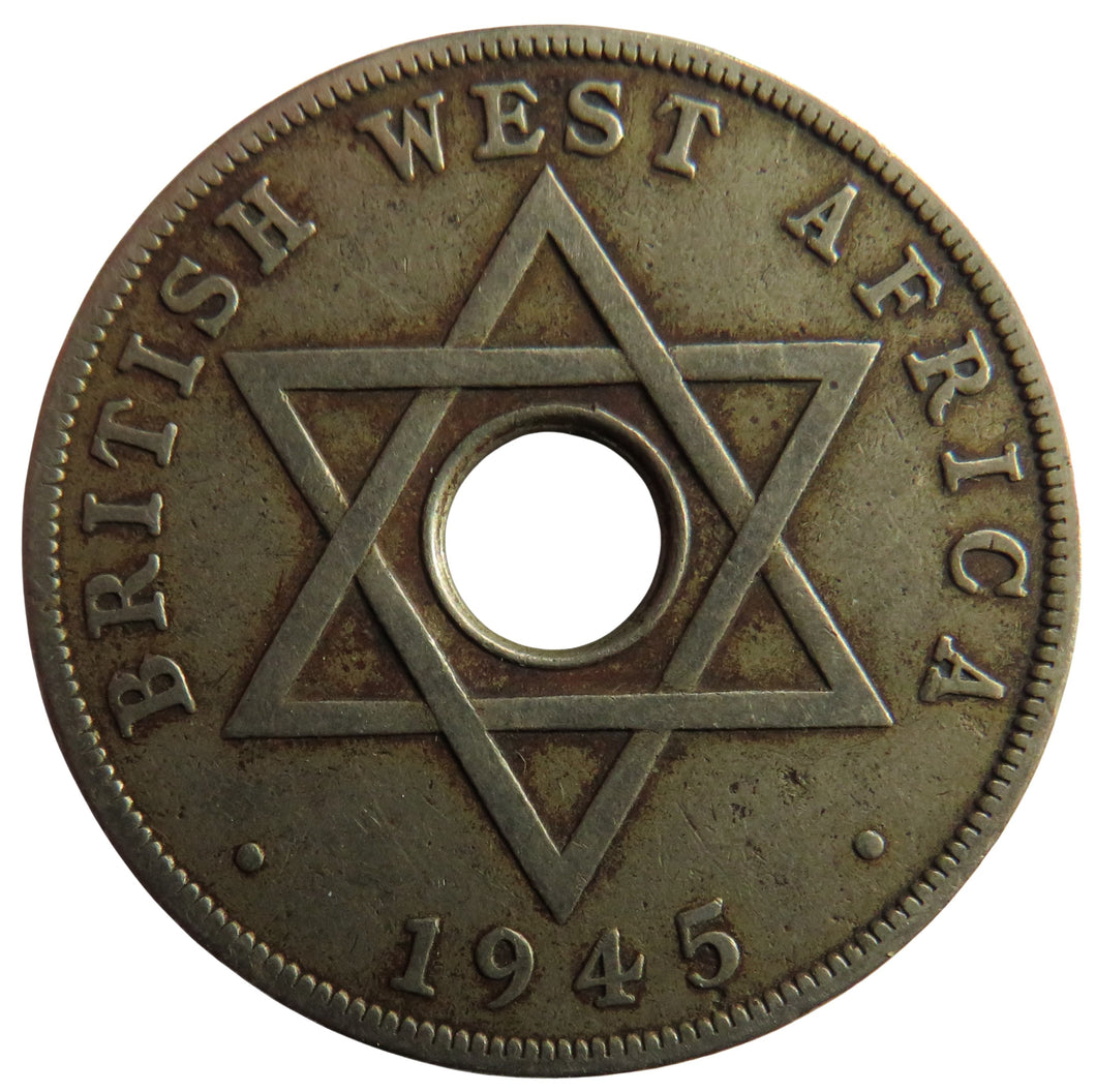 1945 British West Africa One Penny Coin