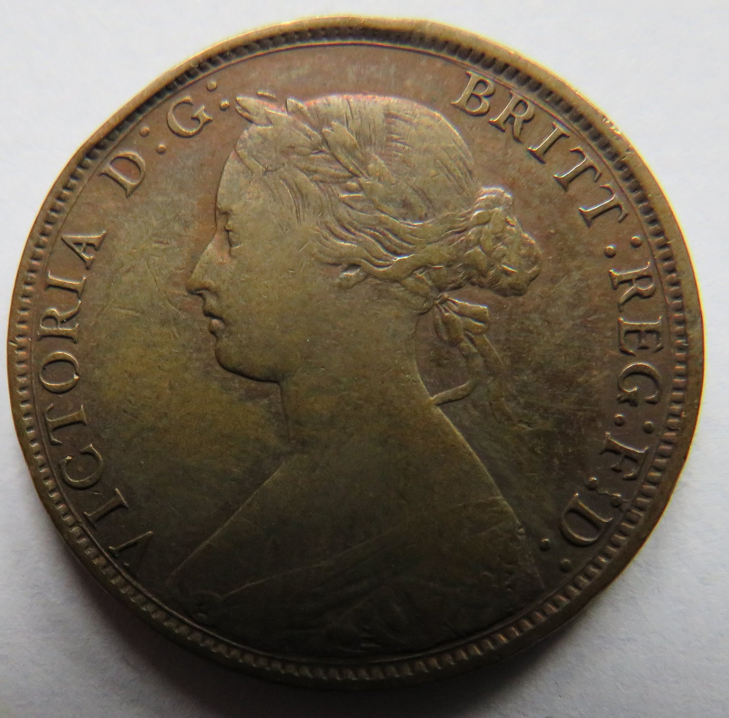 1861 Queen Victoria New Brunswick One Cent Coin