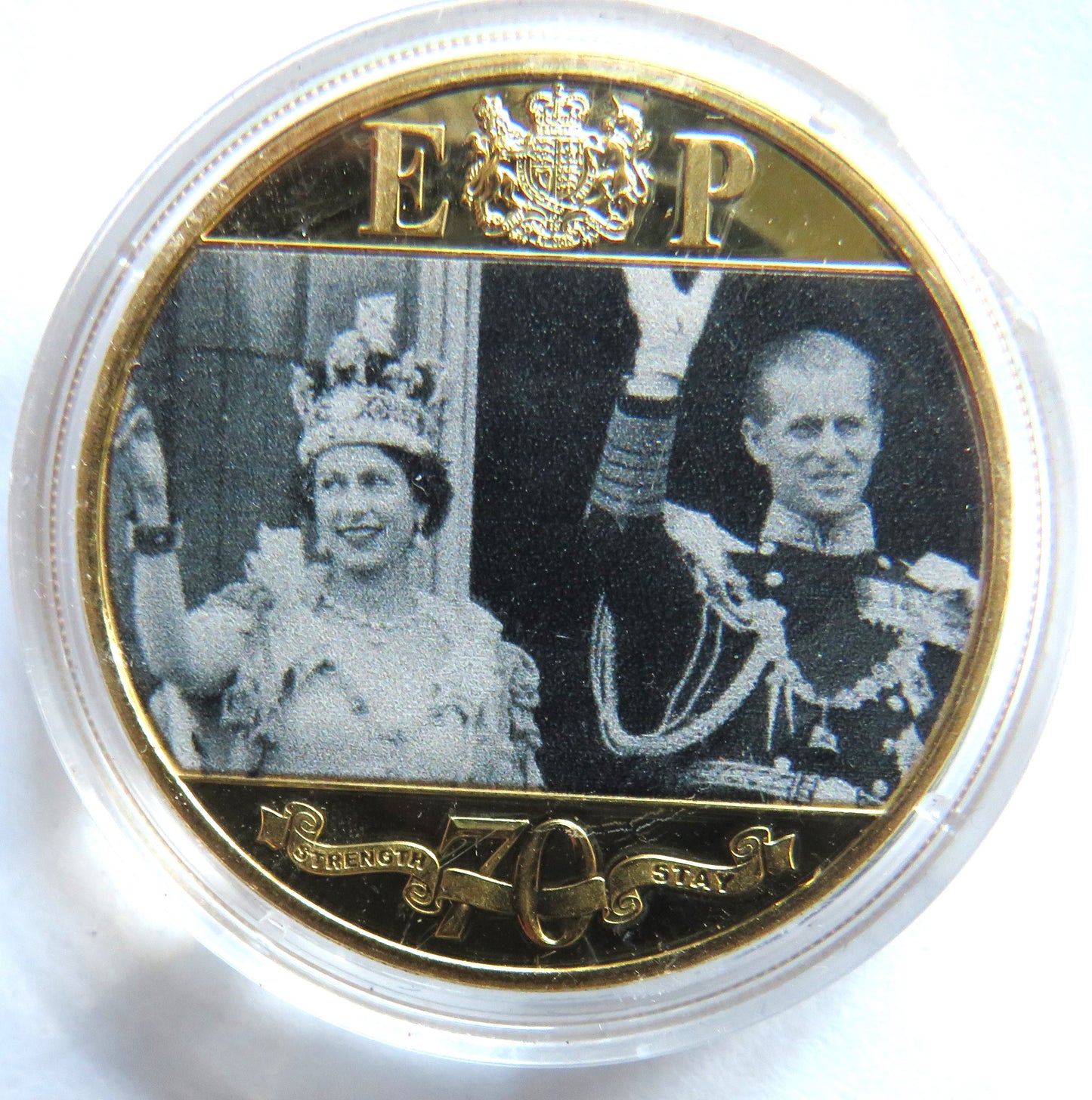 2021 Gibraltar Half-Crown Coin Elizabeth & Philip