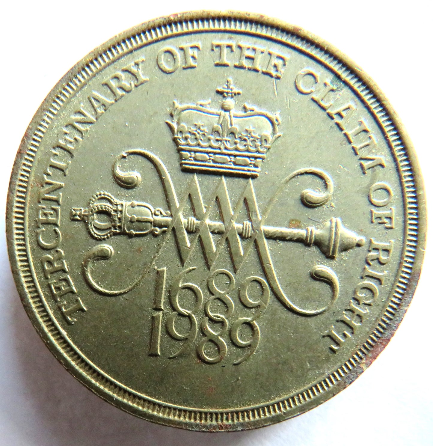 1689-1989 Tercentenary Of The Claim Of Rights £2 Two Pound Coin