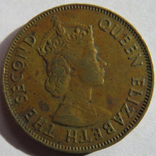 Load image into Gallery viewer, 1962 Queen Elizabeth II Jamaica One Penny Coin
