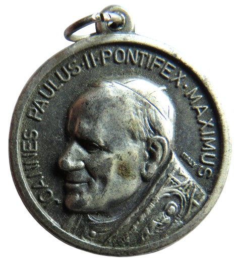 Vintage Religious Medal Joannes Paulus ii
