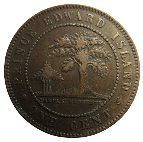 1871 Queen Victoria Prince Edward Island One Cent Coin