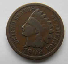 Load image into Gallery viewer, 1902 United States of America Indian Head One Cent Coin
