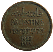 Load image into Gallery viewer, 1927 Palestine 1 Mil Coin
