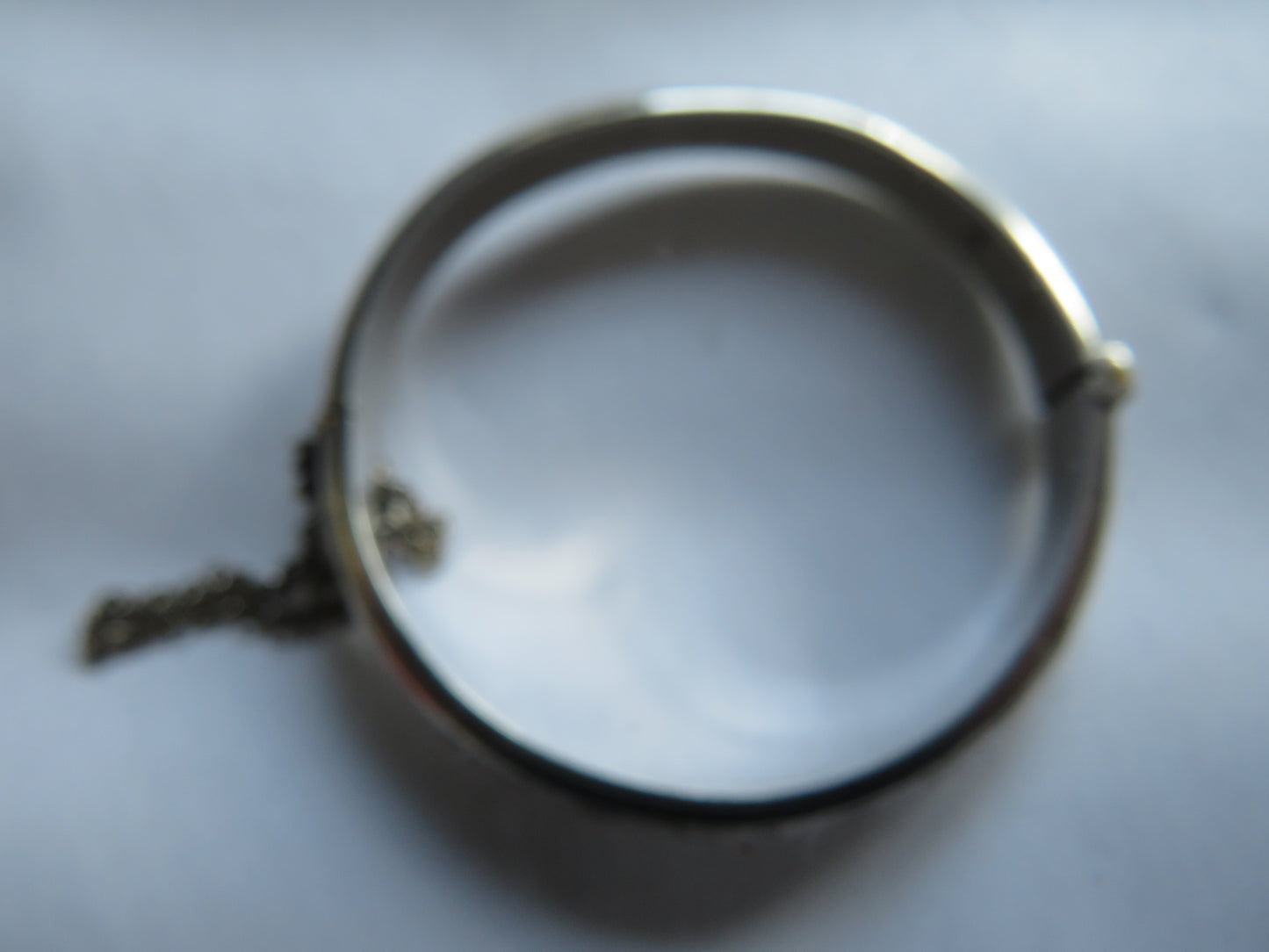 Antique Children's Sterling Silver Bangle Hallmarked Chester 1915