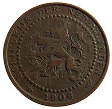 Load image into Gallery viewer, 1906 Netherlands One Cent Coin
