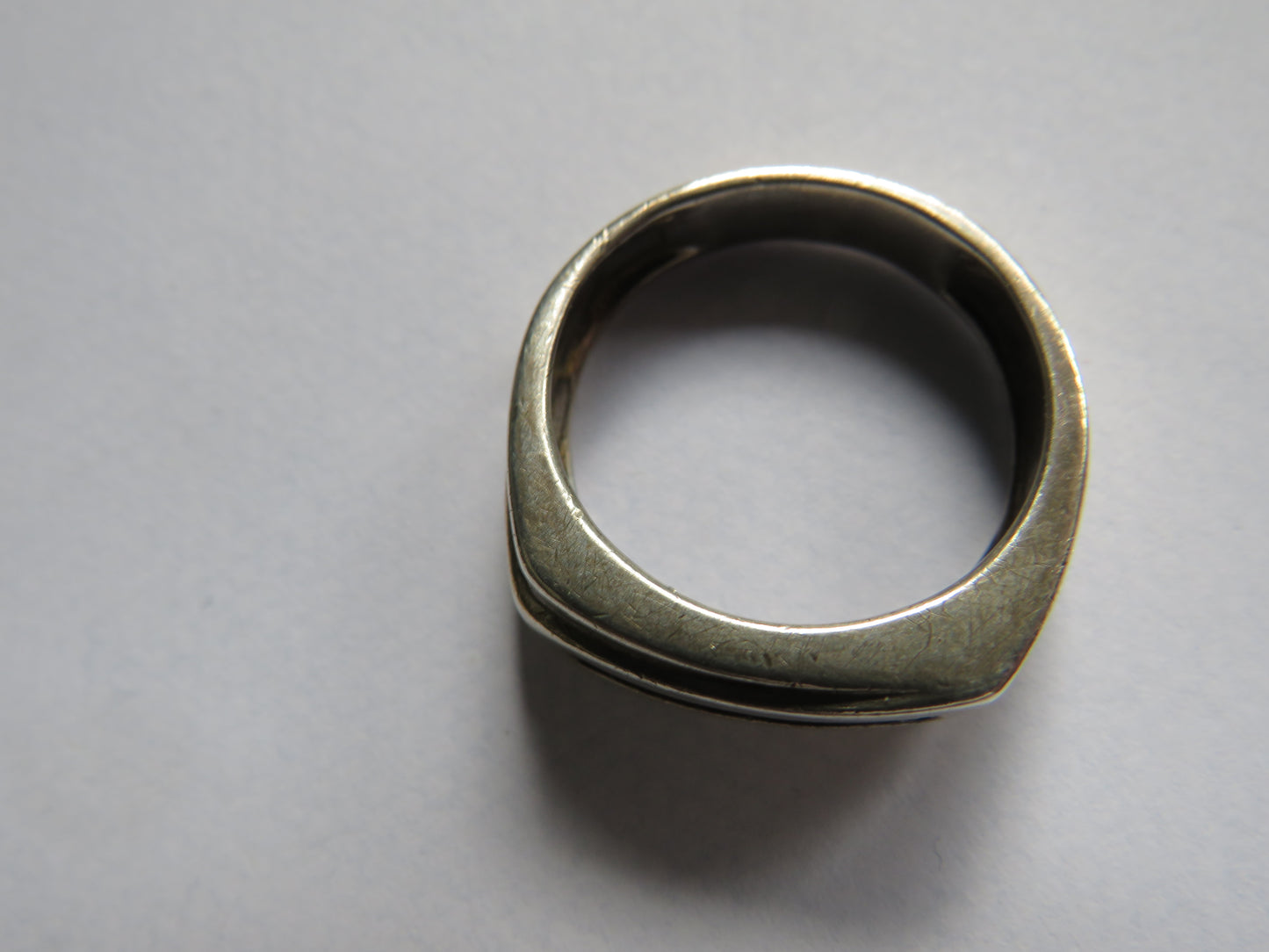 Vintage Sterling Silver Men's Ring - Size S
