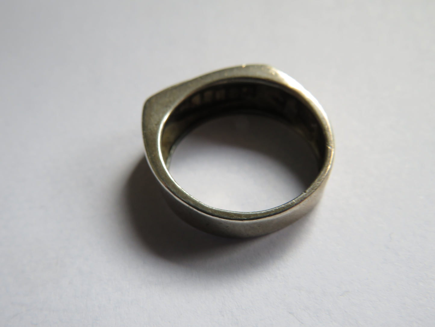 Vintage Sterling Silver Men's Ring - Size S
