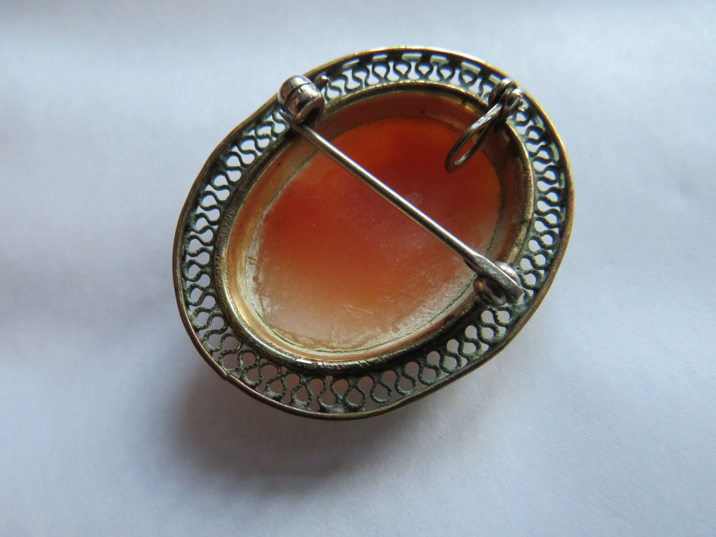 Vintage Ladies Cameo Brooch / Pendant 1/20th 12k Gold Filled