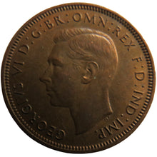 Load image into Gallery viewer, 1943 King George VI Halfpenny Coin In High Grade - Great Britain
