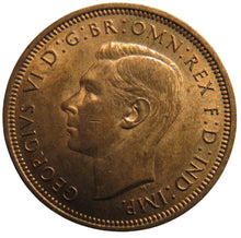 Load image into Gallery viewer, 1940 King George VI Halfpenny Coin In High Grade - Great Britain
