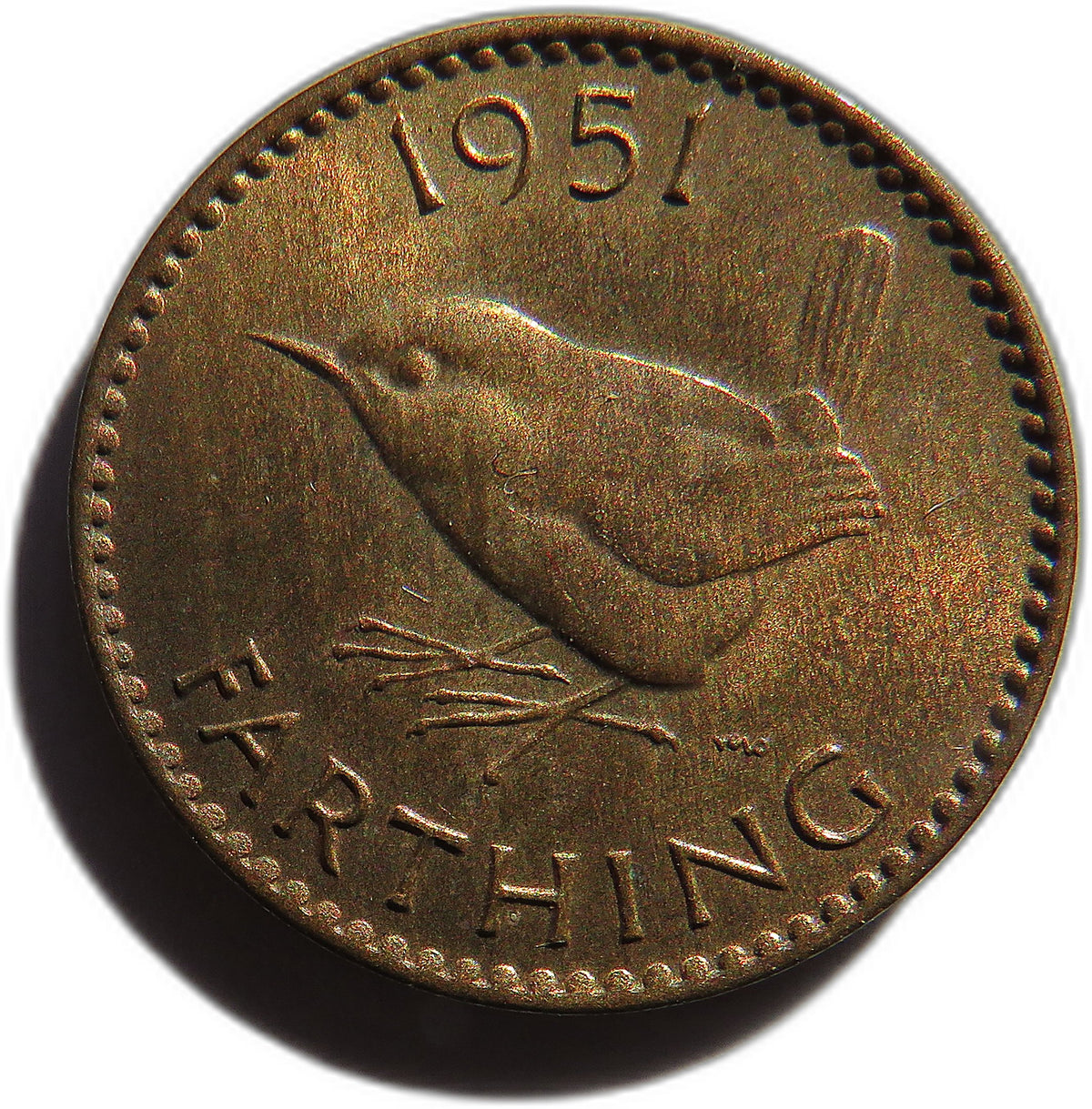 1951 King George VI Farthing Coin In High Grade - Great Britain