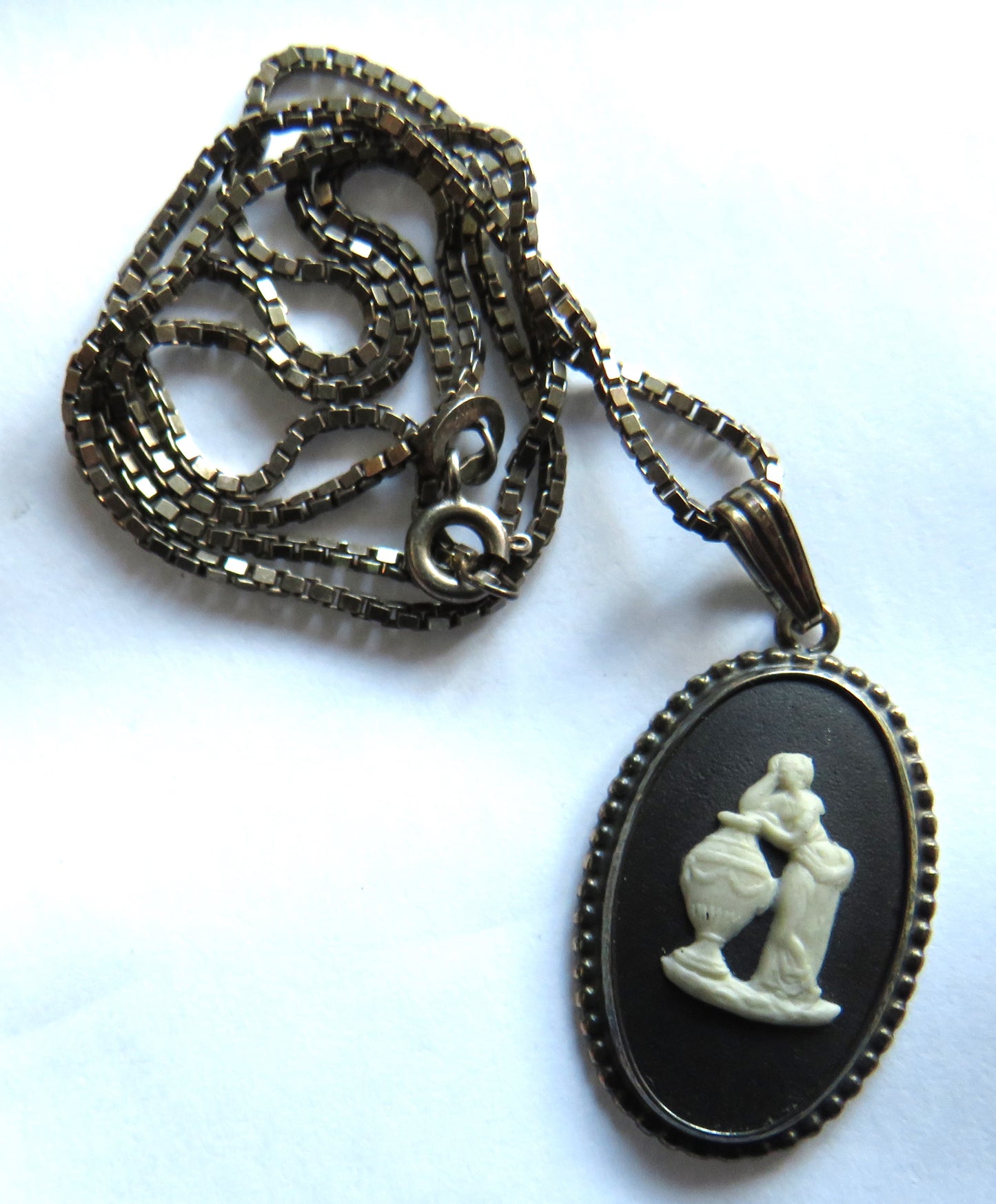 Sterling Silver Necklace & Wedgwood Pendant