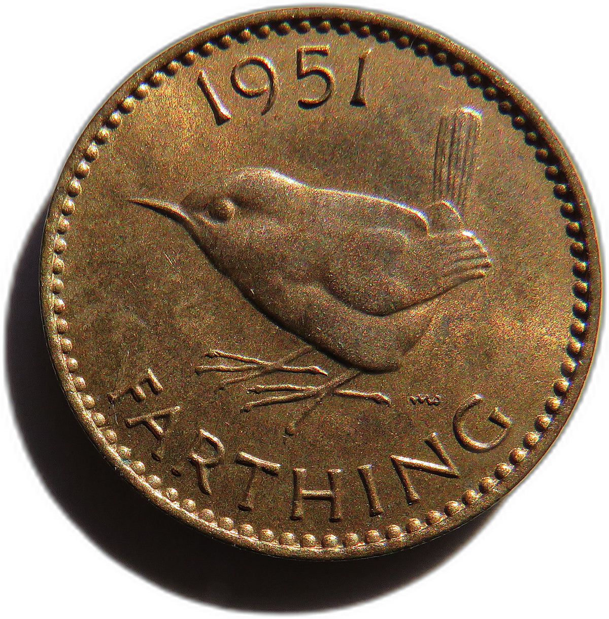 1951 King George VI Farthing Coin In High Grade - Great Britain