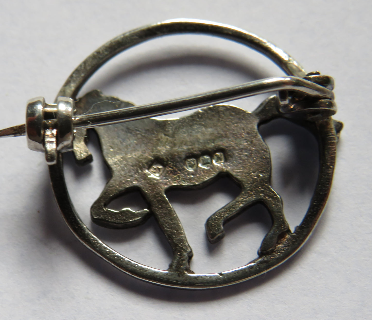 Small Sterling Silver "Horse" Brooch By Joanna Lesley Thomson Edinburgh Hallmarks