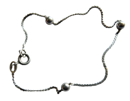 Ladies or Girls Sterling Silver Bracelet