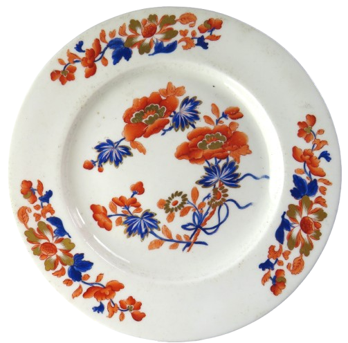 Antique Chamberlain Royal China Worcester Imari Plate