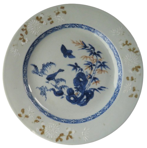 Antique Imari Gold Chinese Porcelain Plate