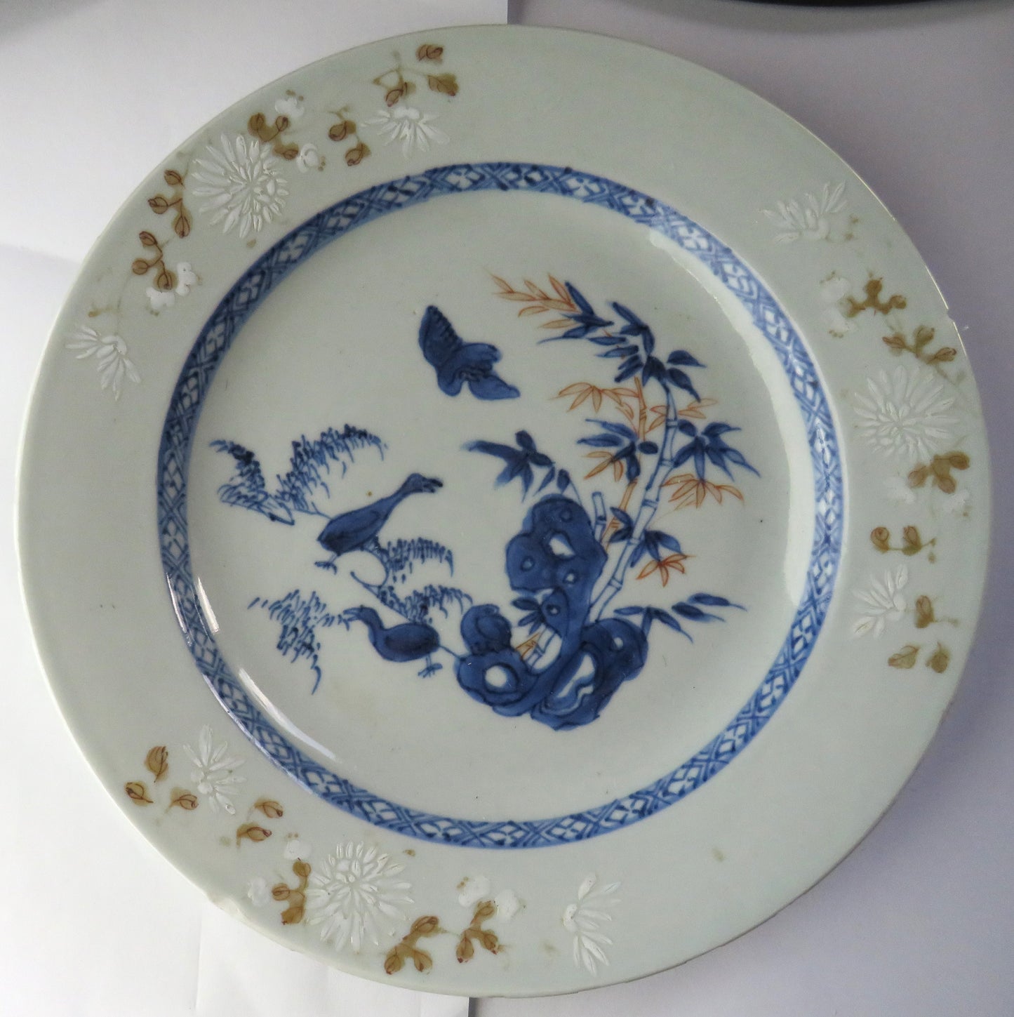 Antique Imari Gold Chinese Porcelain Plate