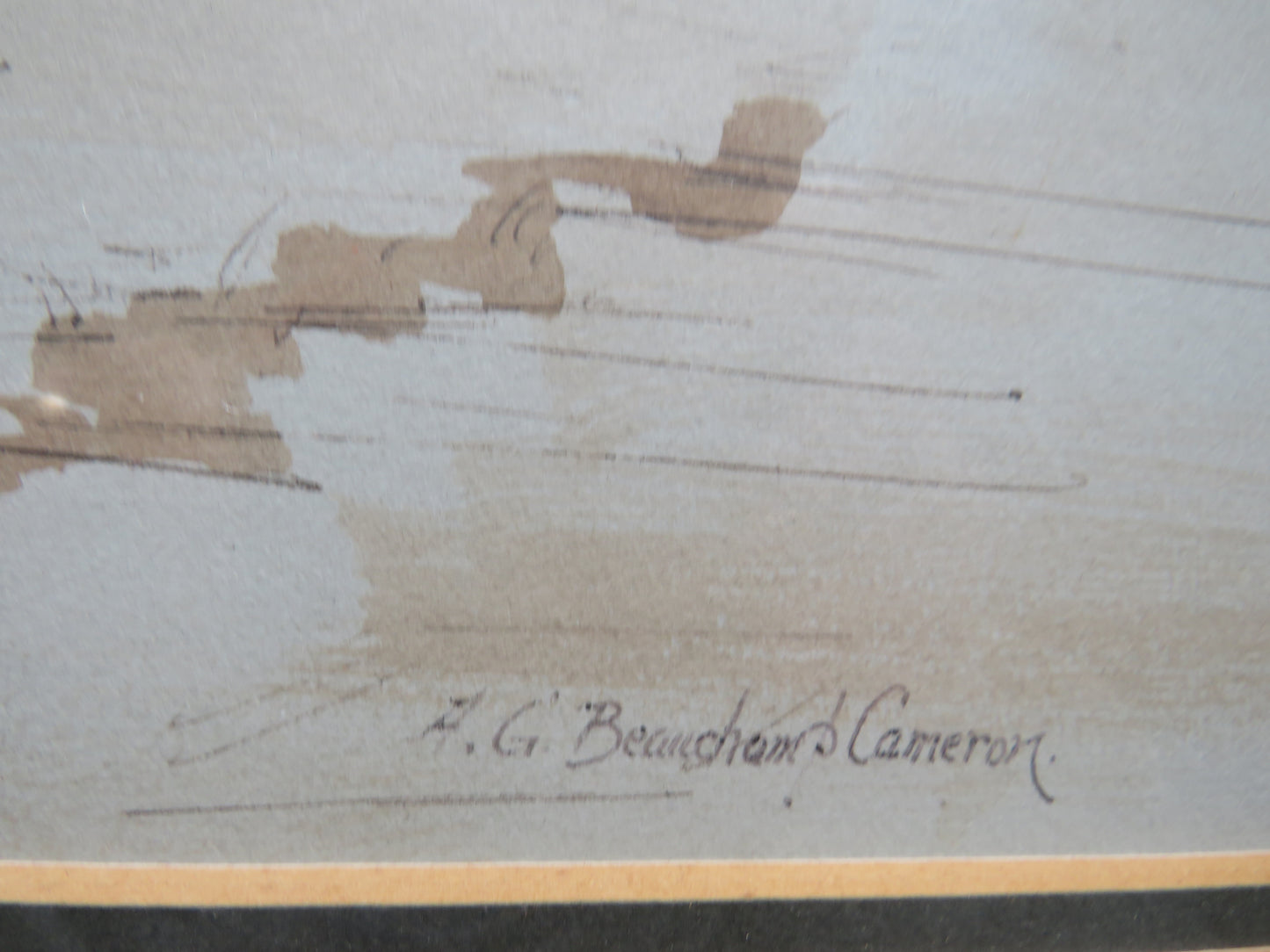 Vintage Watercolour Painting of Edinburgh From Carlton Hill By A.G. Beauchamp Cameron