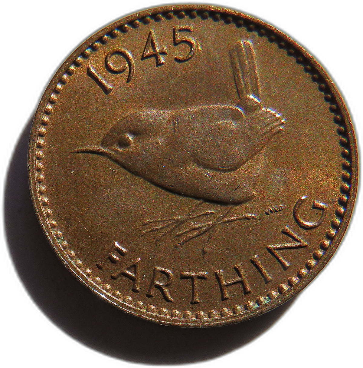 1945 King George VI Farthing Coin In High Grade - Great Britain