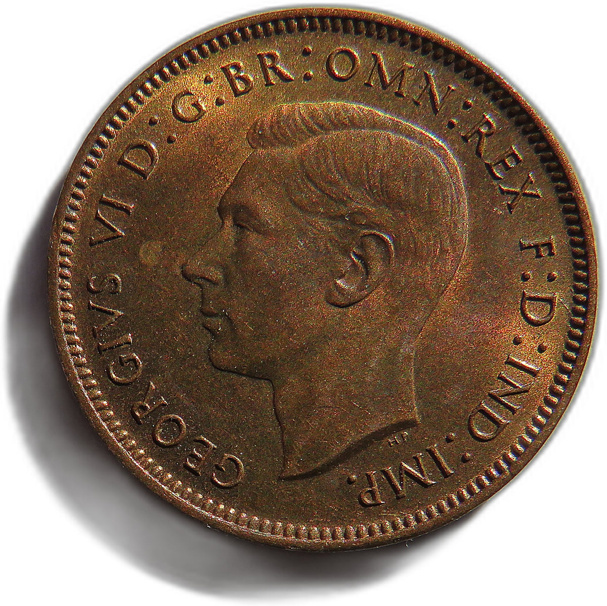 1944 King George VI Farthing Coin In High Grade - Great Britain