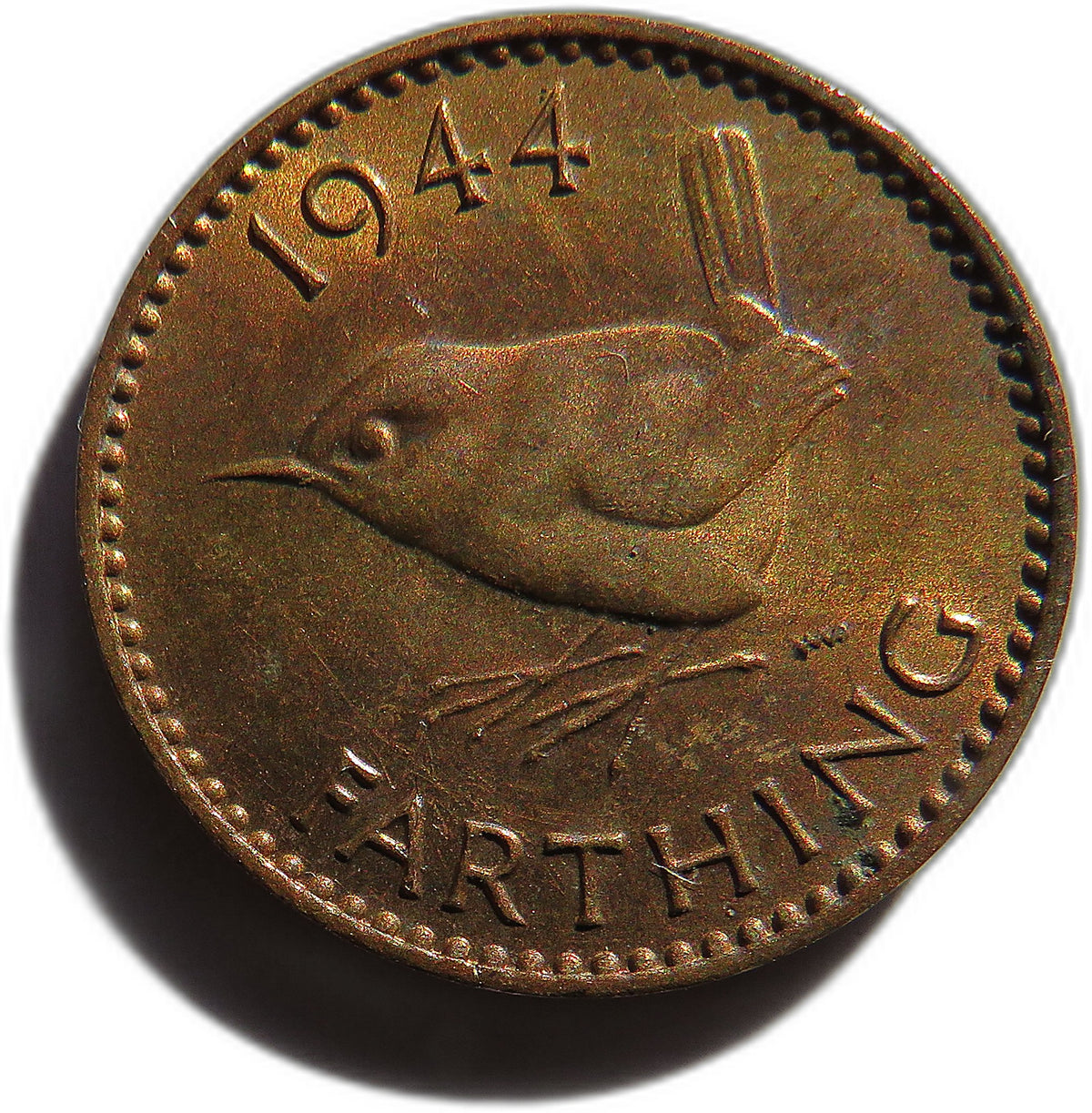 1944 King George VI Farthing Coin In High Grade - Great Britain