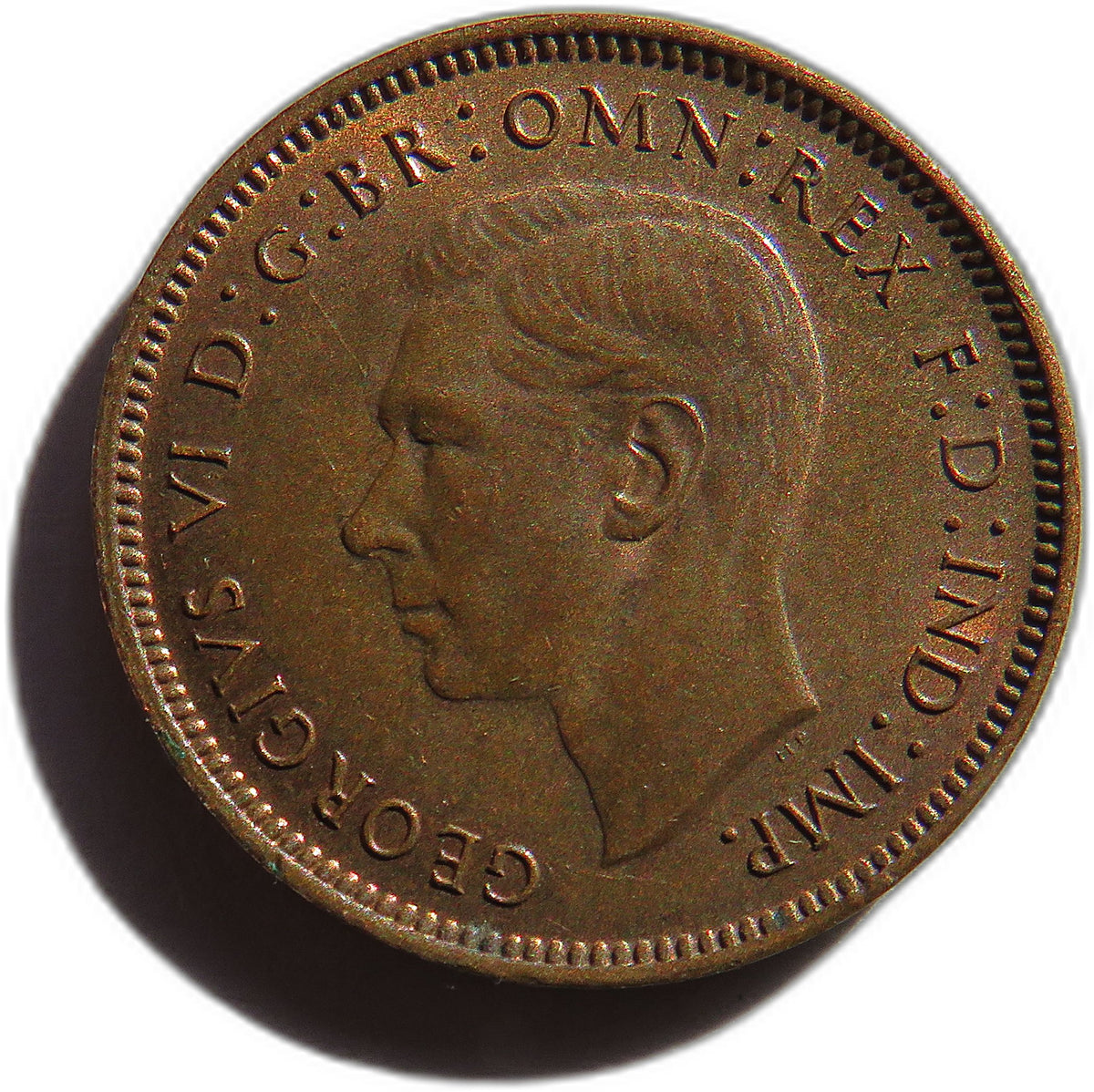 1944 King George VI Farthing Coin In High Grade - Great Britain