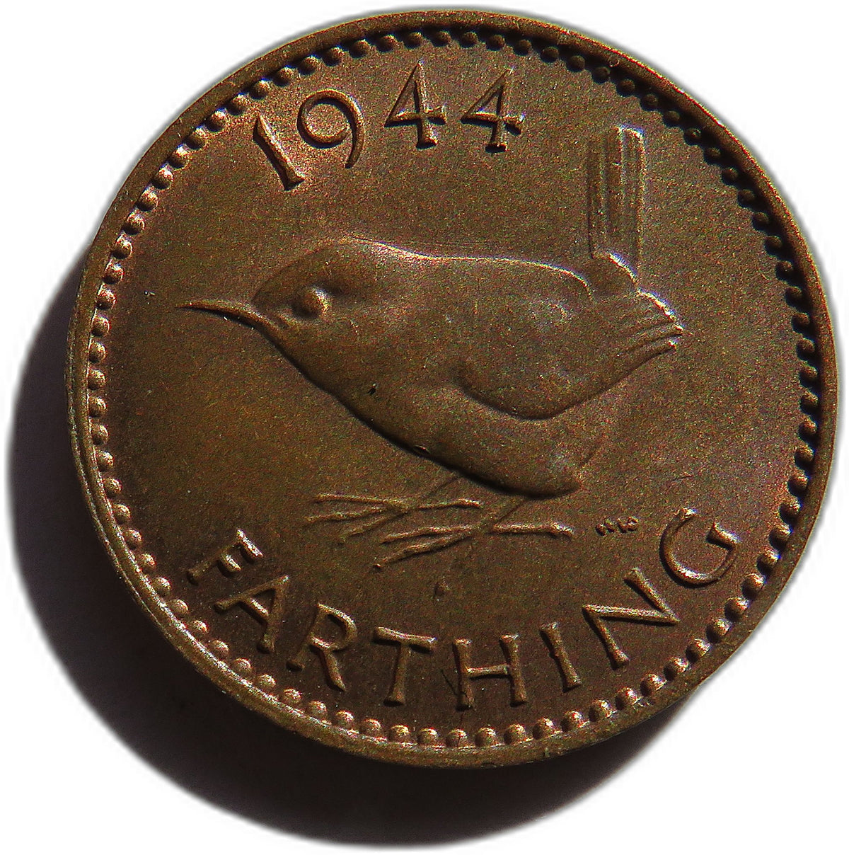 1944 King George VI Farthing Coin In High Grade - Great Britain