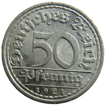 Load image into Gallery viewer, 1921-A Germany - Weimar Republic 50 Pfennig Coin
