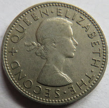 Load image into Gallery viewer, 1957 Queen Elizabeth II Rhodesia and Nyasland One Shilling Coin
