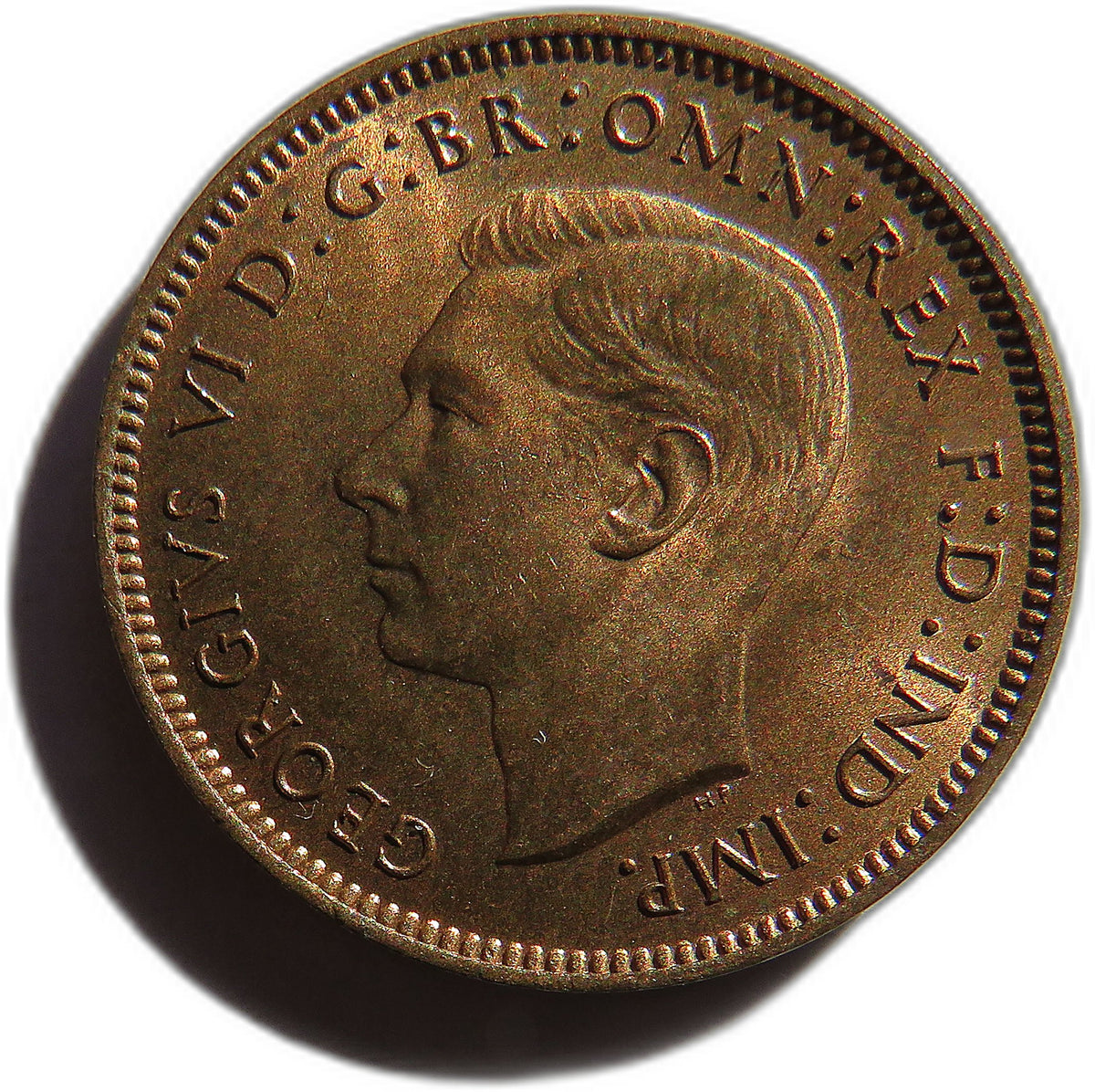 1939 King George VI Farthing Coin In High Grade - Great Britain