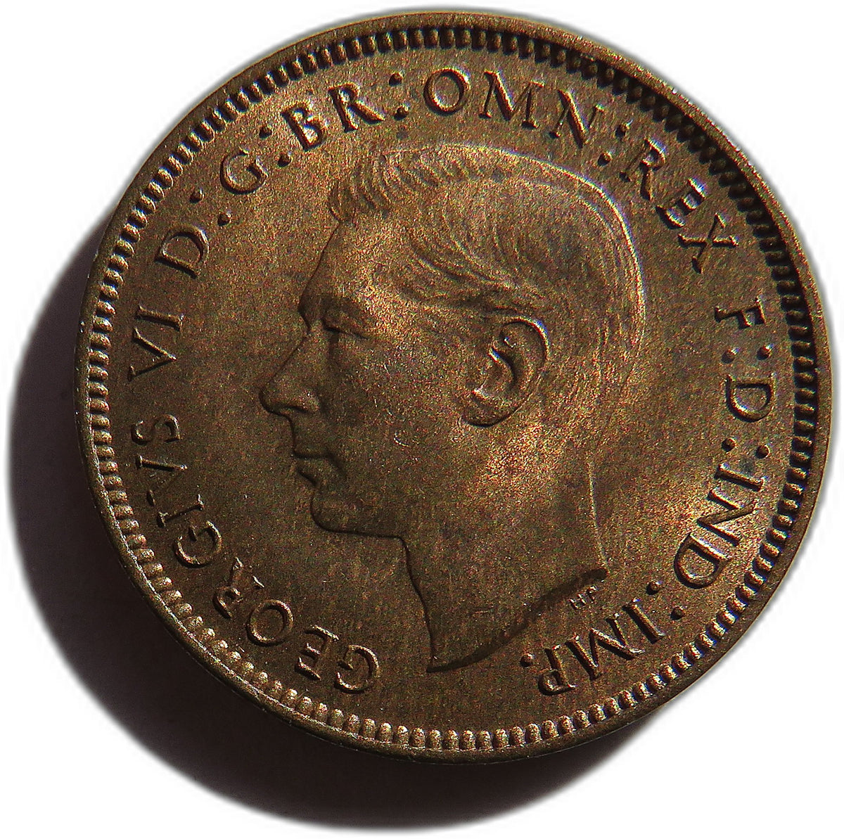 1939 King George VI Farthing Coin In High Grade - Great Britain