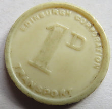 Load image into Gallery viewer, Edinburgh Corporation Transport 1d Token
