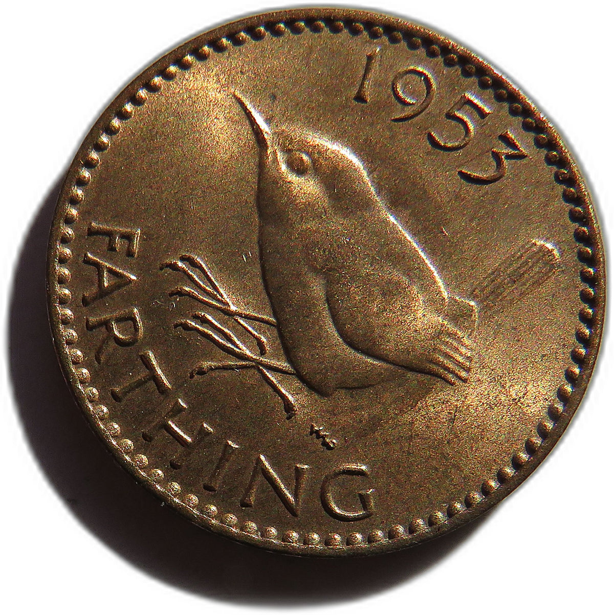 1953 Queen Elizabeth II Farthing Coin In High Grade - Great Britain
