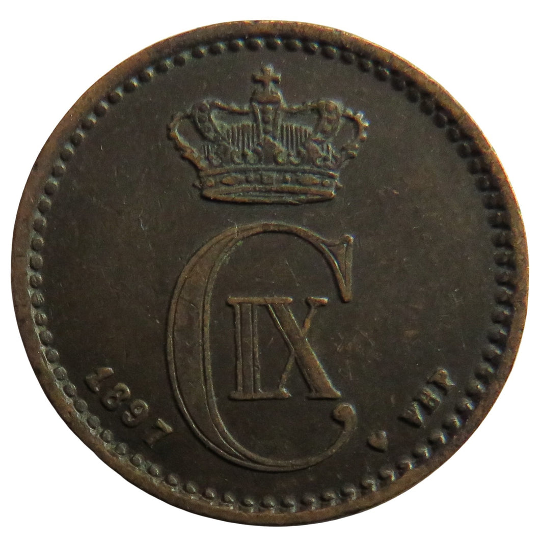 1897 Denmark One Ore Coin