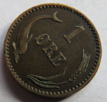 Load image into Gallery viewer, 1897 Denmark One Ore Coin
