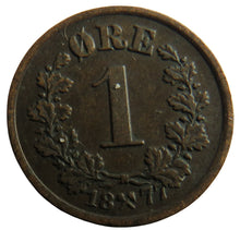 Load image into Gallery viewer, 1877 Norway One Ore Coin
