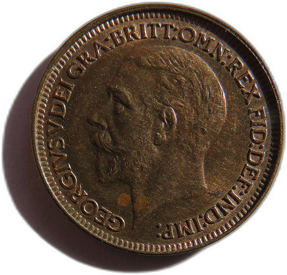 1928 King George V Farthing Coin In High Grade - Great Britain
