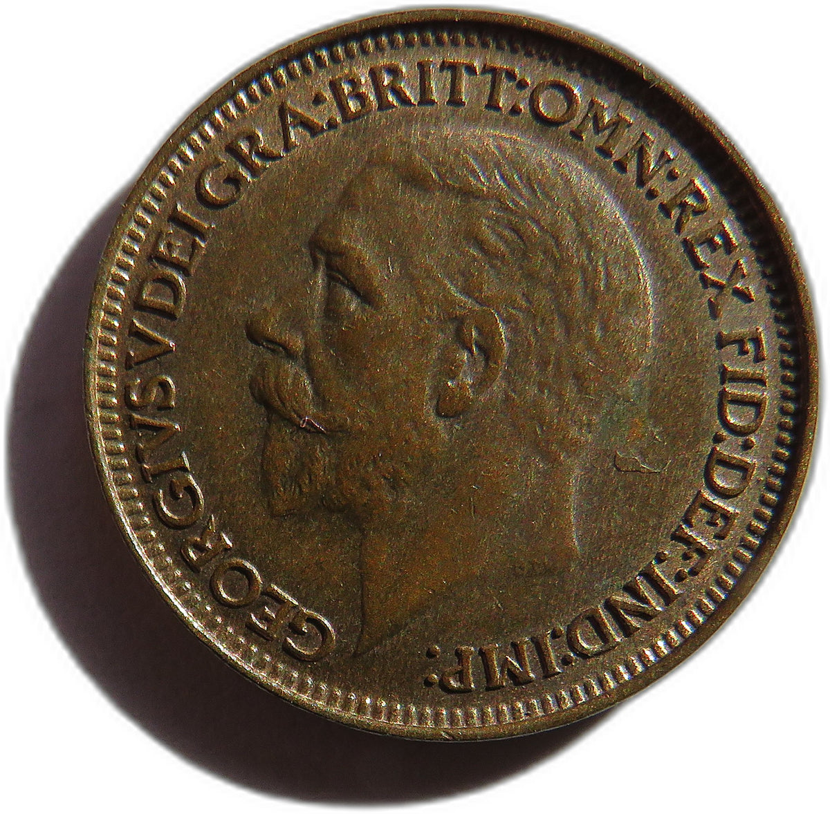 1927 King George V Farthing Coin In High Grade - Great Britain
