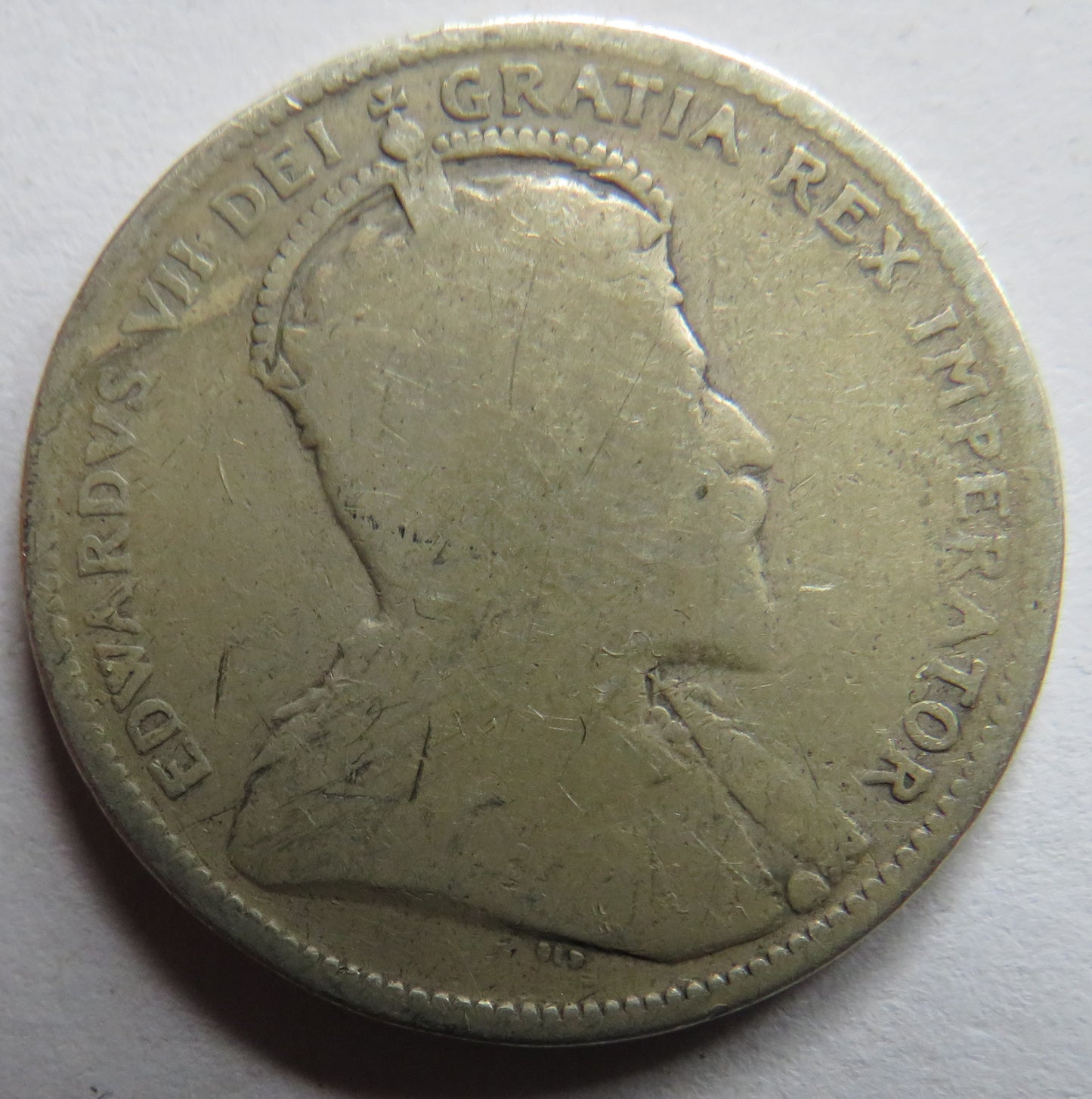 1904 King Edward VII Canada Silver 25 Cents Coin