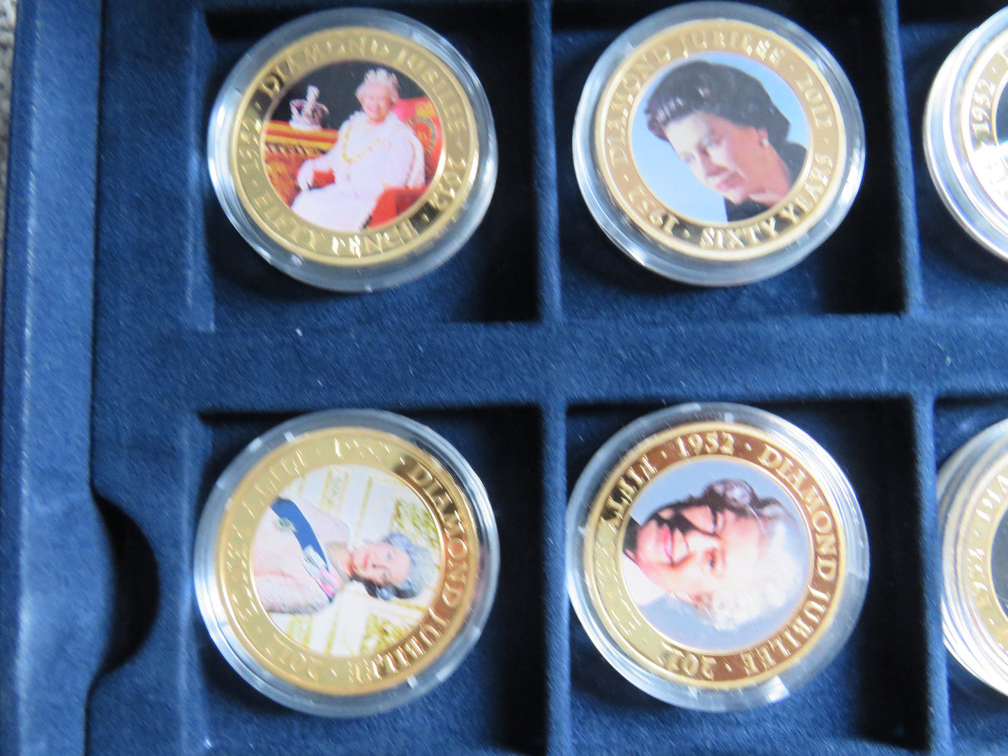 2012 Guernsey, Jersey, Cook Islands Queen Elizabeth Golden Jubilee Commemorative Coins