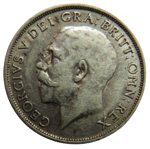 1917 King George V Silver Shilling Coin - Great Britain