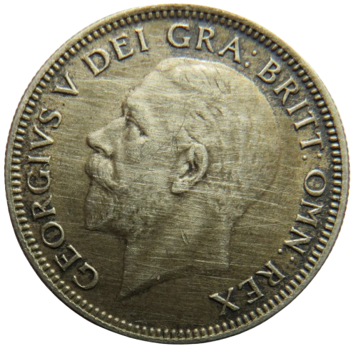 1935 King George V Silver Shilling Coin - Great Britain