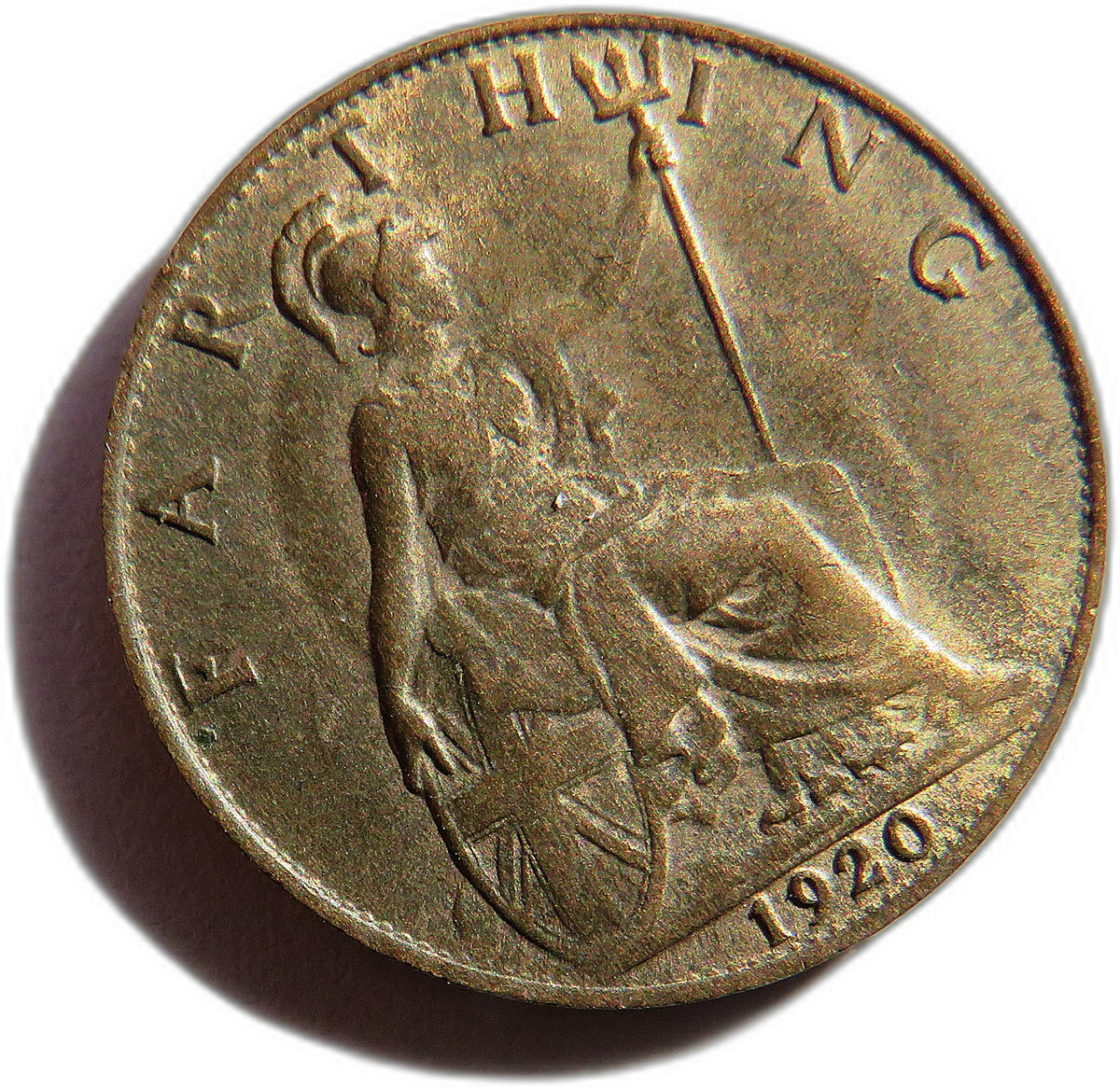 1920 King George V Farthing Coin In Higher Grade - Great Britain